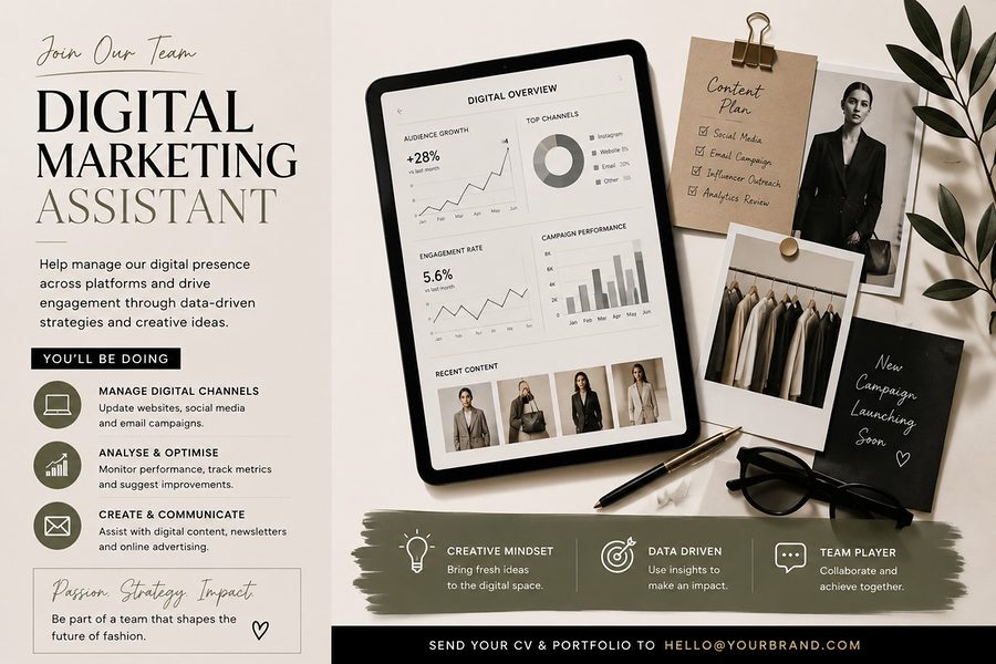 Digital Marketing Assistant role at a vetted ethical employer