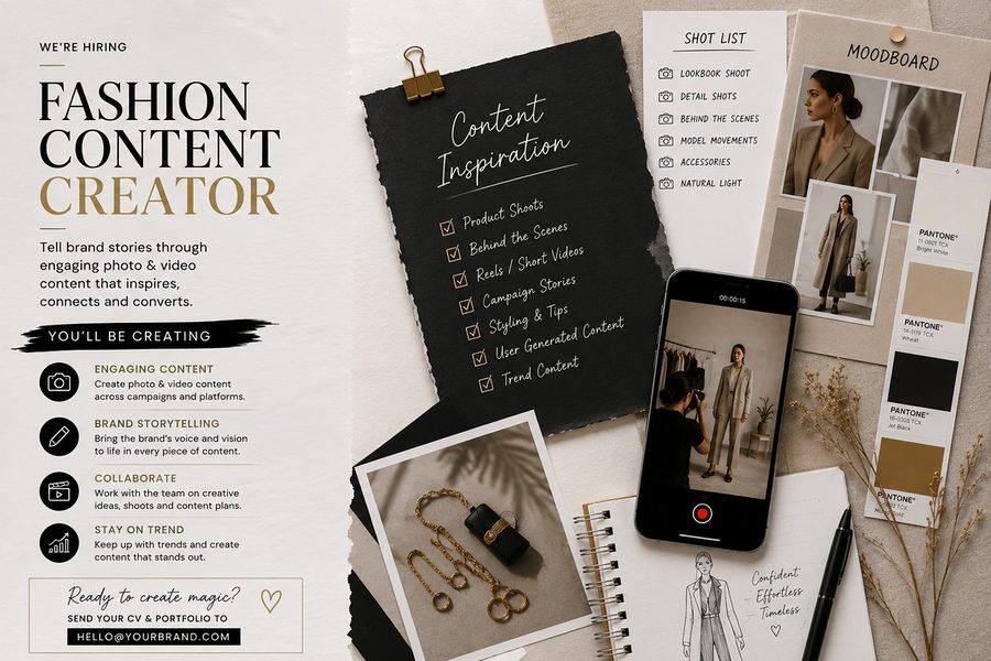 Fashion Content Creator role at a vetted ethical employer