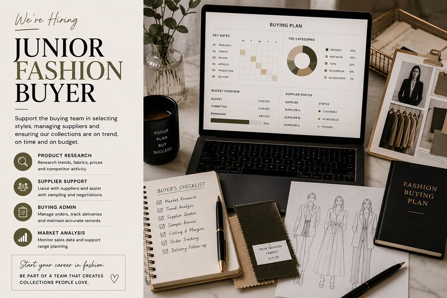 Junior Fashion Buyer role at a vetted ethical employer